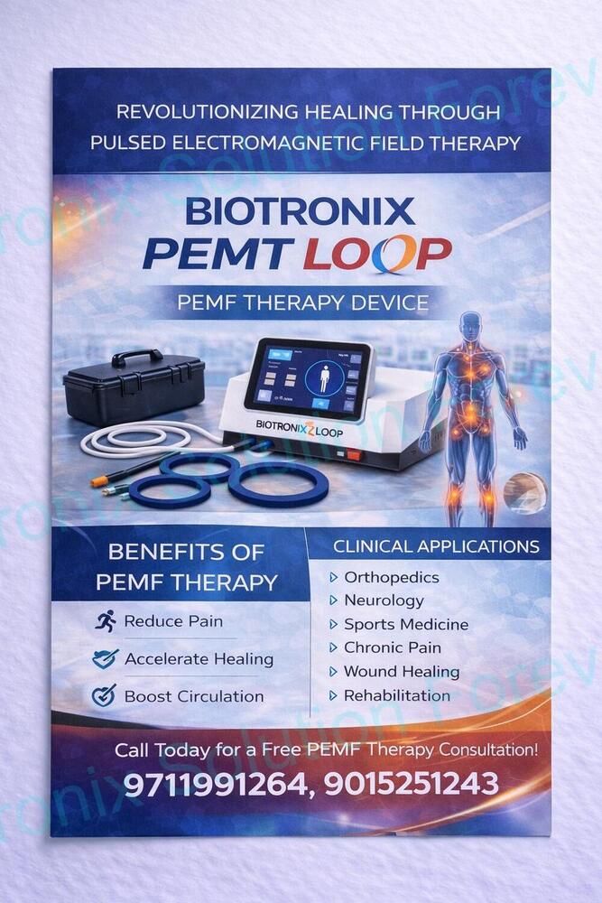 Pemf Pulse Electromagnetic Therapy Device With Loop Applicator