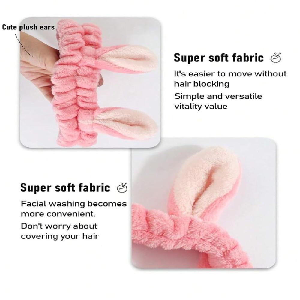 Plush Bunny Ear Headband.