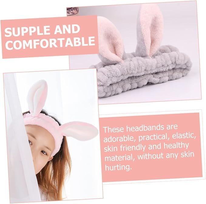 Plush Bunny Ear Headband.