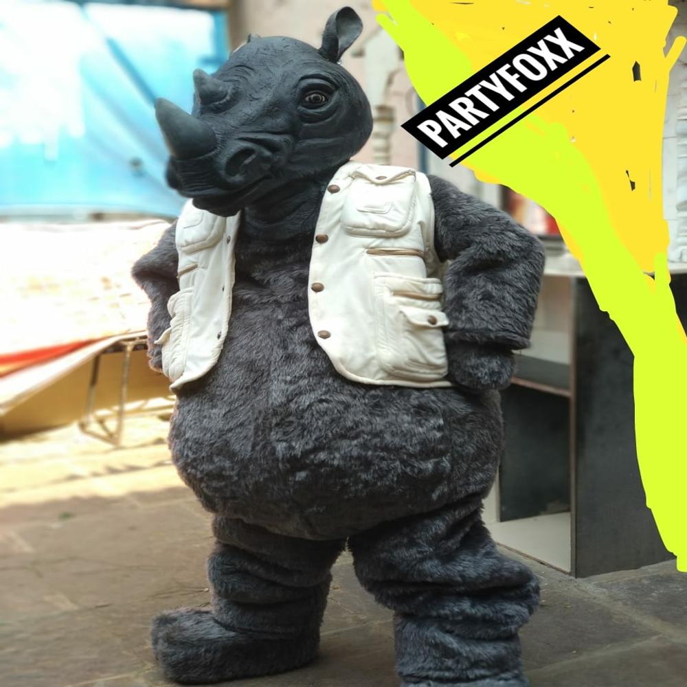 Rhinoceros Mascot for Parties & Events