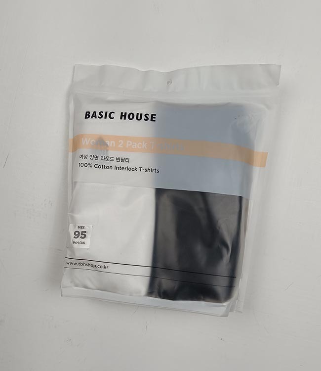 W13474 Ladies 2 Pc Pack Crew Neck T Shirts