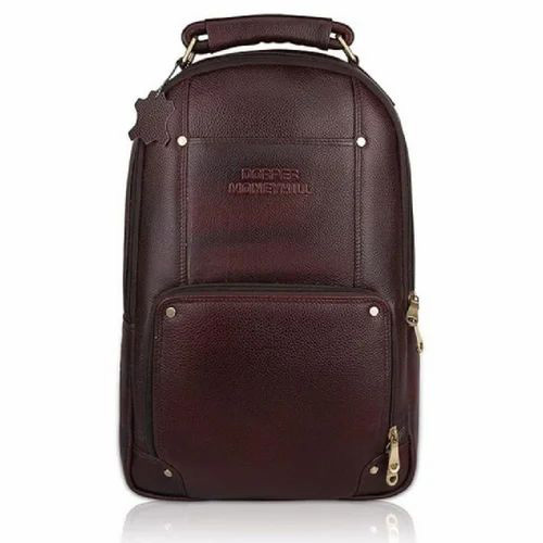 Leather Executive Office Backpack Water Resistant Bag