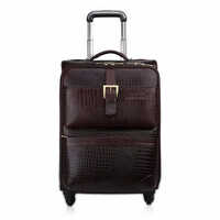 Dorper Moneyhill Leather Luggage Trolley Bag