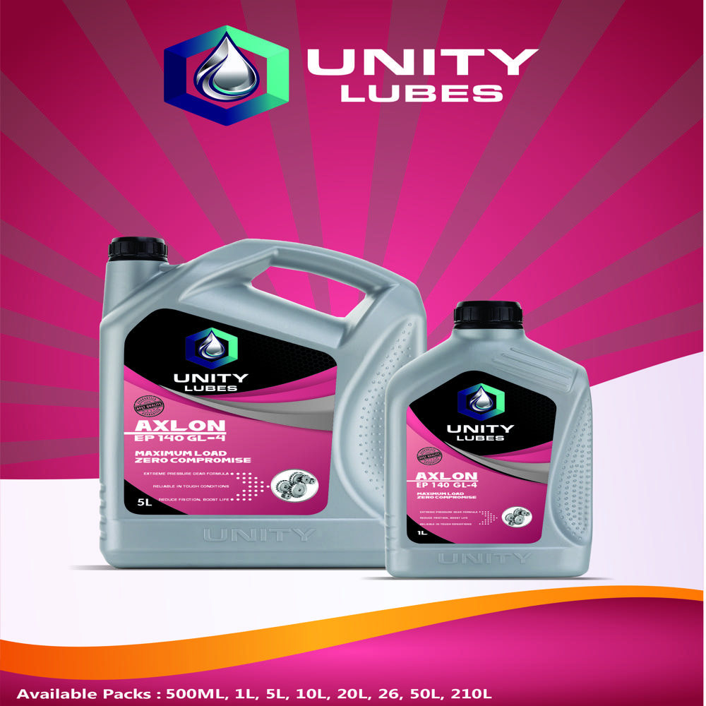 Unity Axlon Gear Oil Ep 140 L-4  1ltr - Application: Suitable For Hypoid