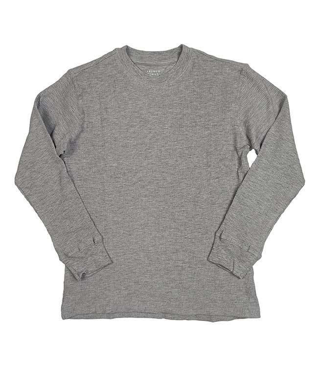 B16485 Boys Long Sleeve Waffle T-Shirt