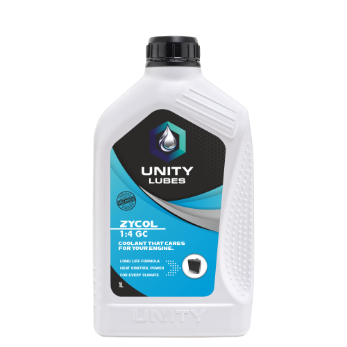 Unity Zycol Coolant 1:4Gc 1Ltr - Ash %: Nil / Trace Only