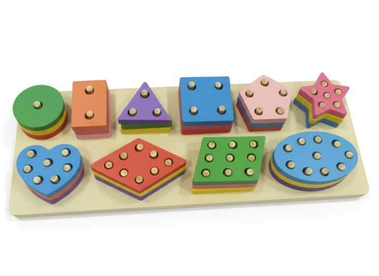 SHAPE SORTER WOODEN 10PC
