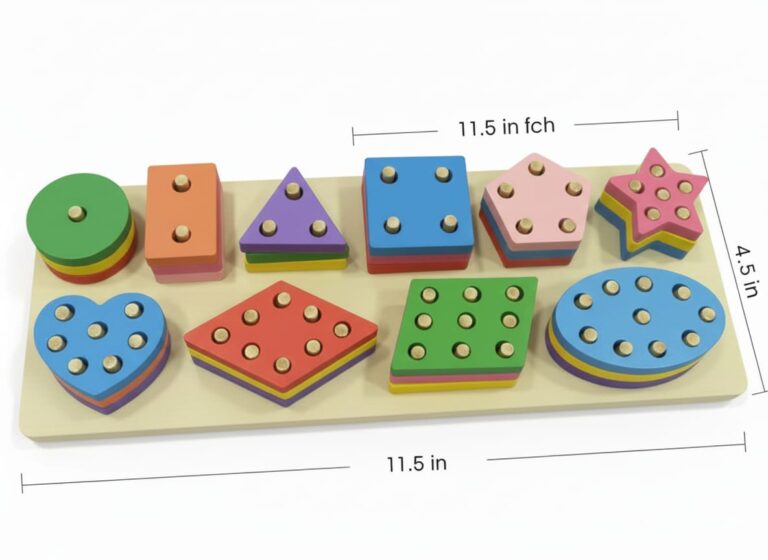 SHAPE SORTER WOODEN 10PC