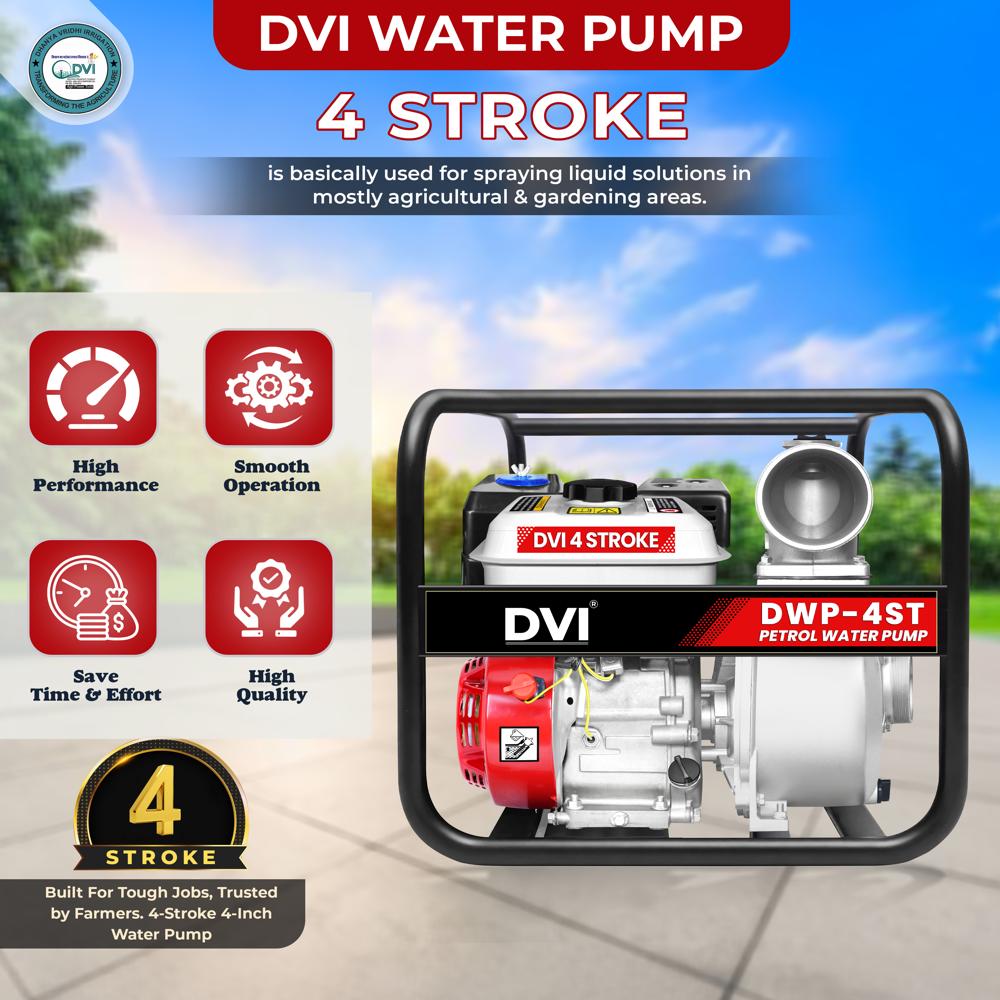 4 Inch Petrol Water Pump - Capacity: 48000 Ltr/hr