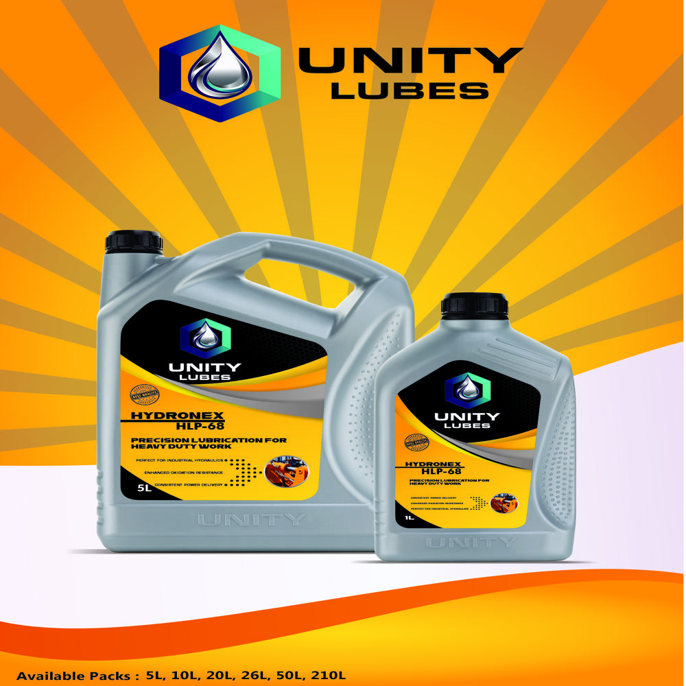 Unity Hydronex Hydraulic Oil Hlp -68 1ltr - Ash %: <0.02