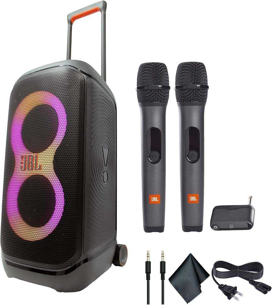 Best Price For New Original Partybox Stage 320 240w Wireless Speaker With 2 Microphones - Body Material: Plastics