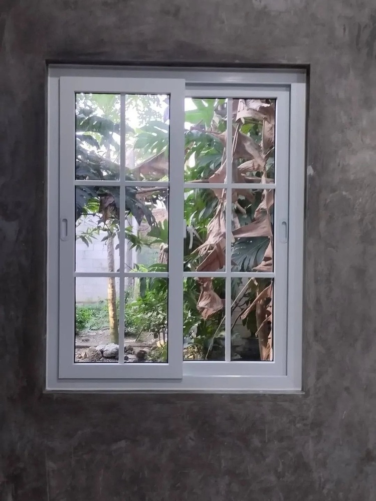 Upvc White Colour 2 Track Window With Georgian Bar