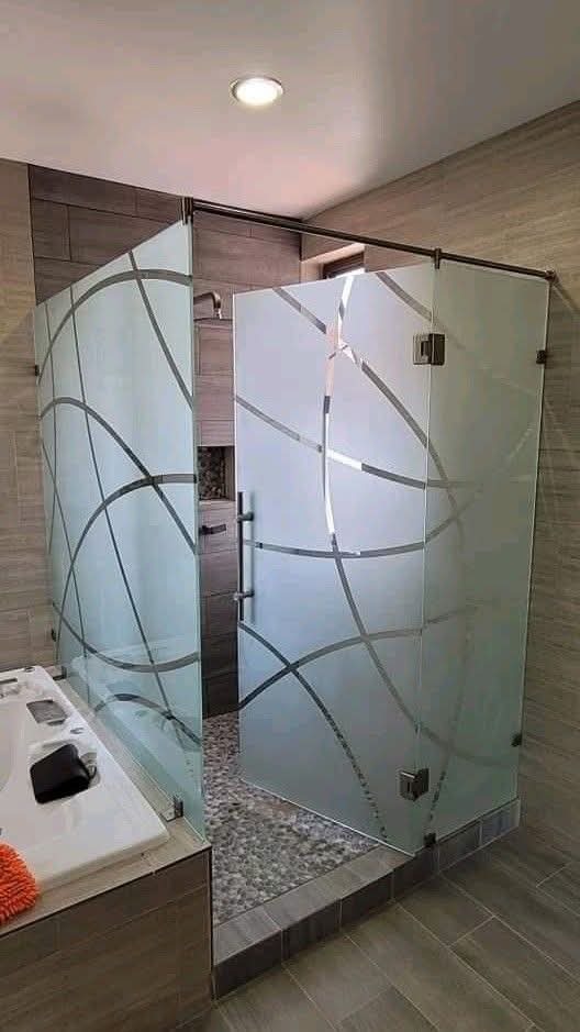 10mm Bathroom Toughened Glass