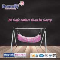 NRI Sqr SS Square Folding Baby Cradles 