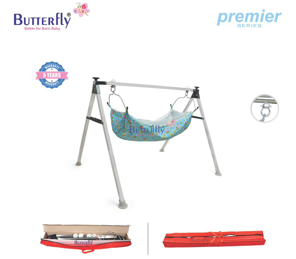 4ft Square folding SS Baby Cradles