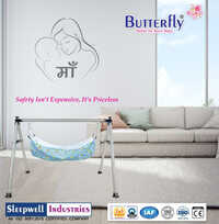 4ft Square folding SS Baby Cradles