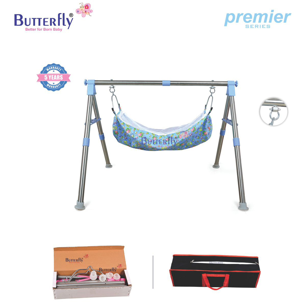 2Ft 2FRP NRI SS Round Folding Model Baby Cradles