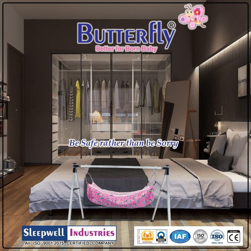 2Ft 2FRP NRI SS Round Folding Model Baby Cradles