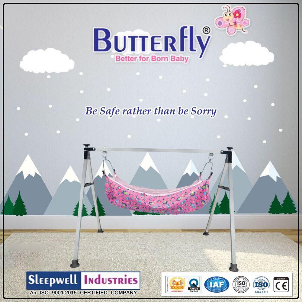 2Ft 2FRP NRI SS Round Folding Model Baby Cradles