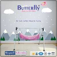 2Ft 2FRP NRI SS Round Folding Model Baby Cradles