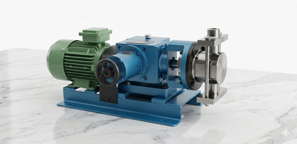 6000 Lph Diaphragm Dosing Pump - Color: Blue