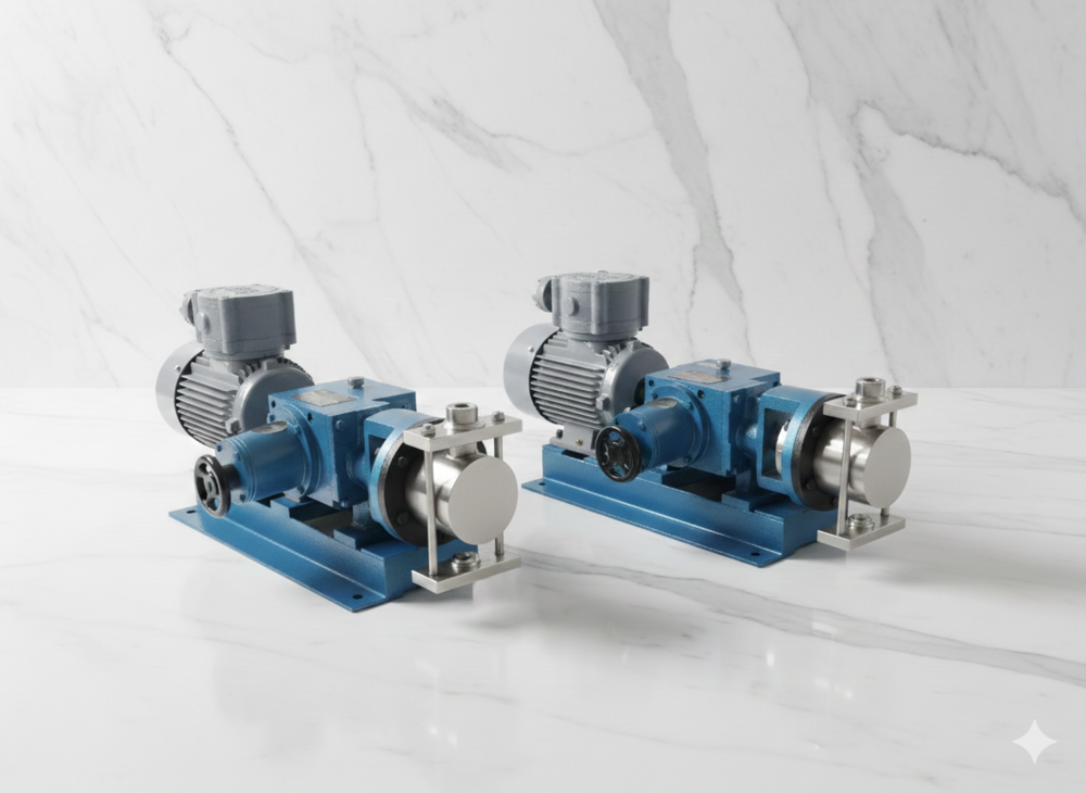 Plunger Type Metering Dosing Pump - Color: Blue