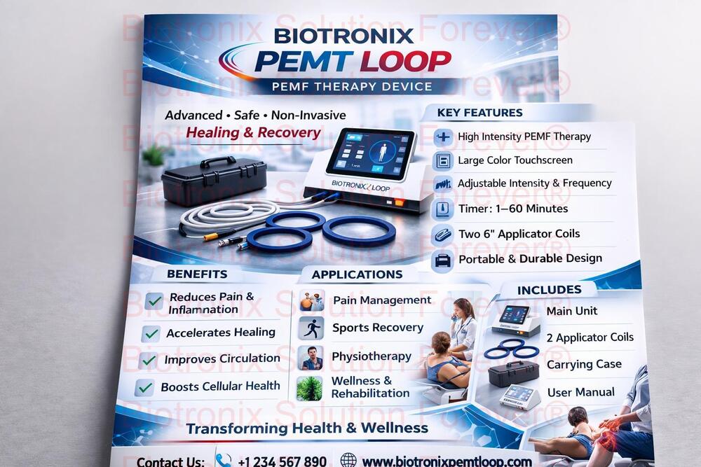 Pulse Electromagnetic Therapy Loop Applicator Physiotherapy Device