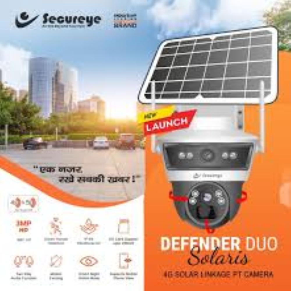 4G Solar Linkage Camera ( DEFENDER DUO SOLAR)Secureye 