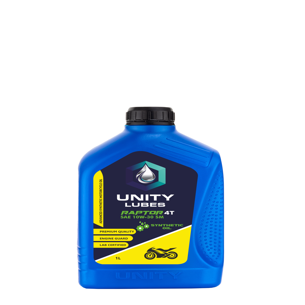 Unity Raptor 4T Sae 10W-30 Sm 1Ltr - Application: Motorcycle Engine Lubrication