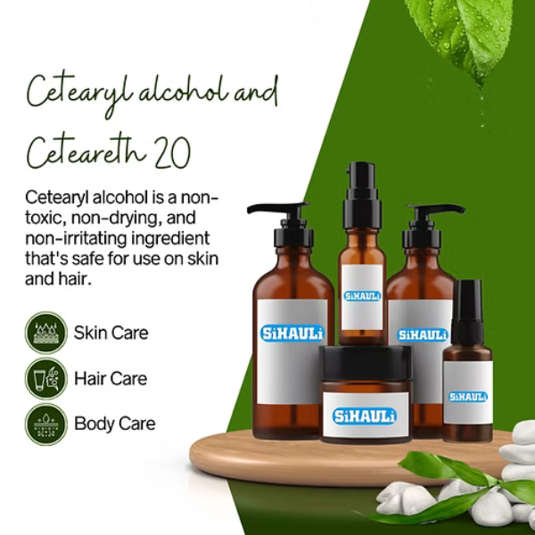 Cetearyl alcohol and Ceteareth 20