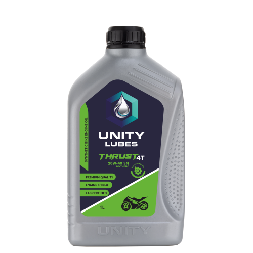 Unity Thrust 4T Sae 20W-40Sn 1Ltr - Application: Engine Lubrication For 4-Stroke Bikes