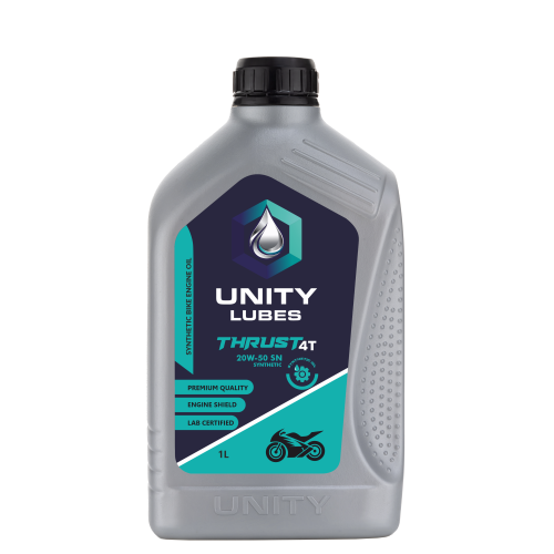 Unity Thrust 4T Sae 20W-50 Sn 1Ltr - Application: 4 Stroke Motorcycle Engines
