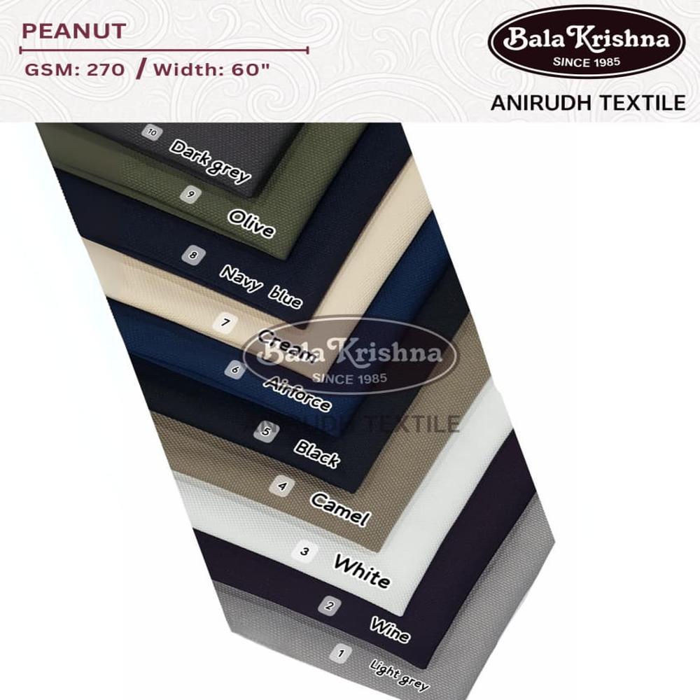 Peanut Polyester Lycra Fabric - Color: Multi Color