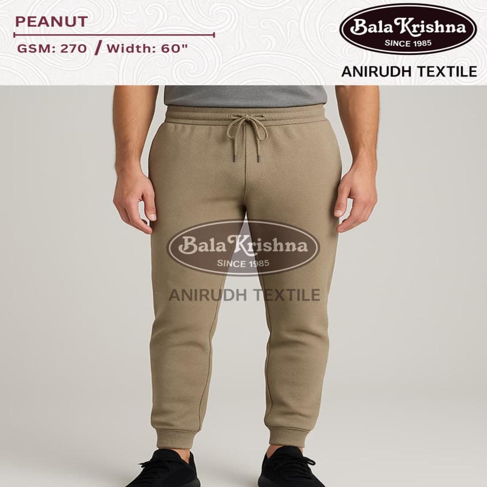 Peanut Polyester Lycra Fabric - Color: Multi Color