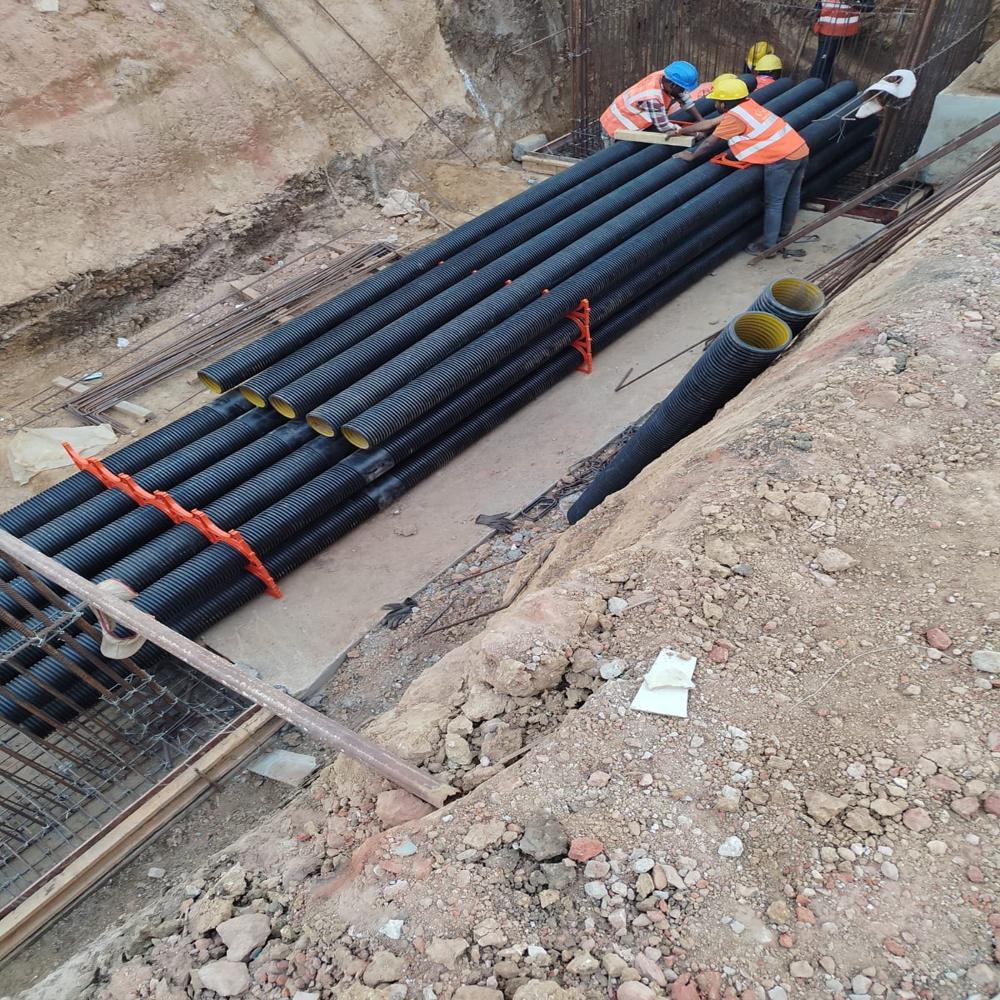 Double Wall Corrugated Pipe Spacers - Material: Hdpe
