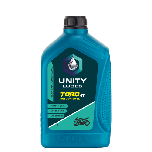 Unity Torq 4T Sae 20W-50 Sl 1Ltr - Application: 4-Stroke Motorcycle Engine Lubrication