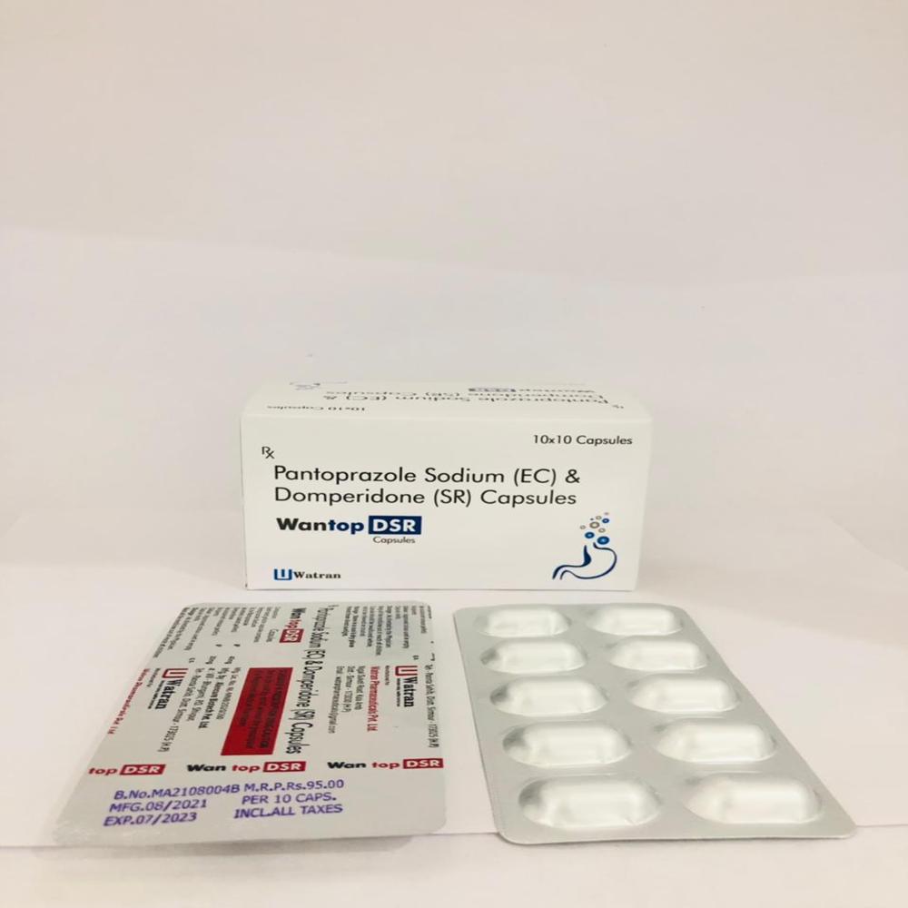 Pantoprazole 40mg + Domperidone 30mg Capsules