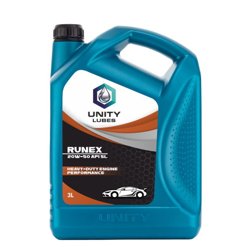 Unity Runex 20W-50 Api Sl 3Ltr - Application: Engine Lubrication