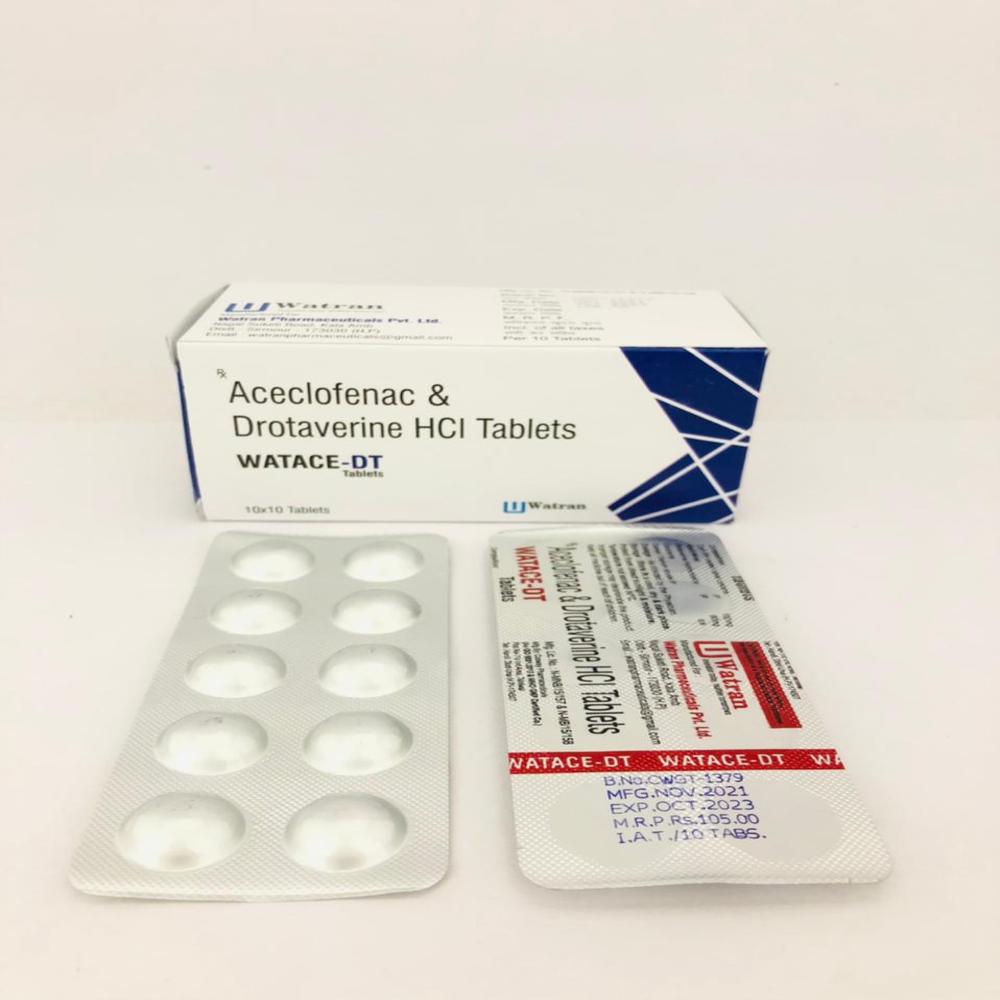  Aceclofenac 10mg + Drotaverine 80mg