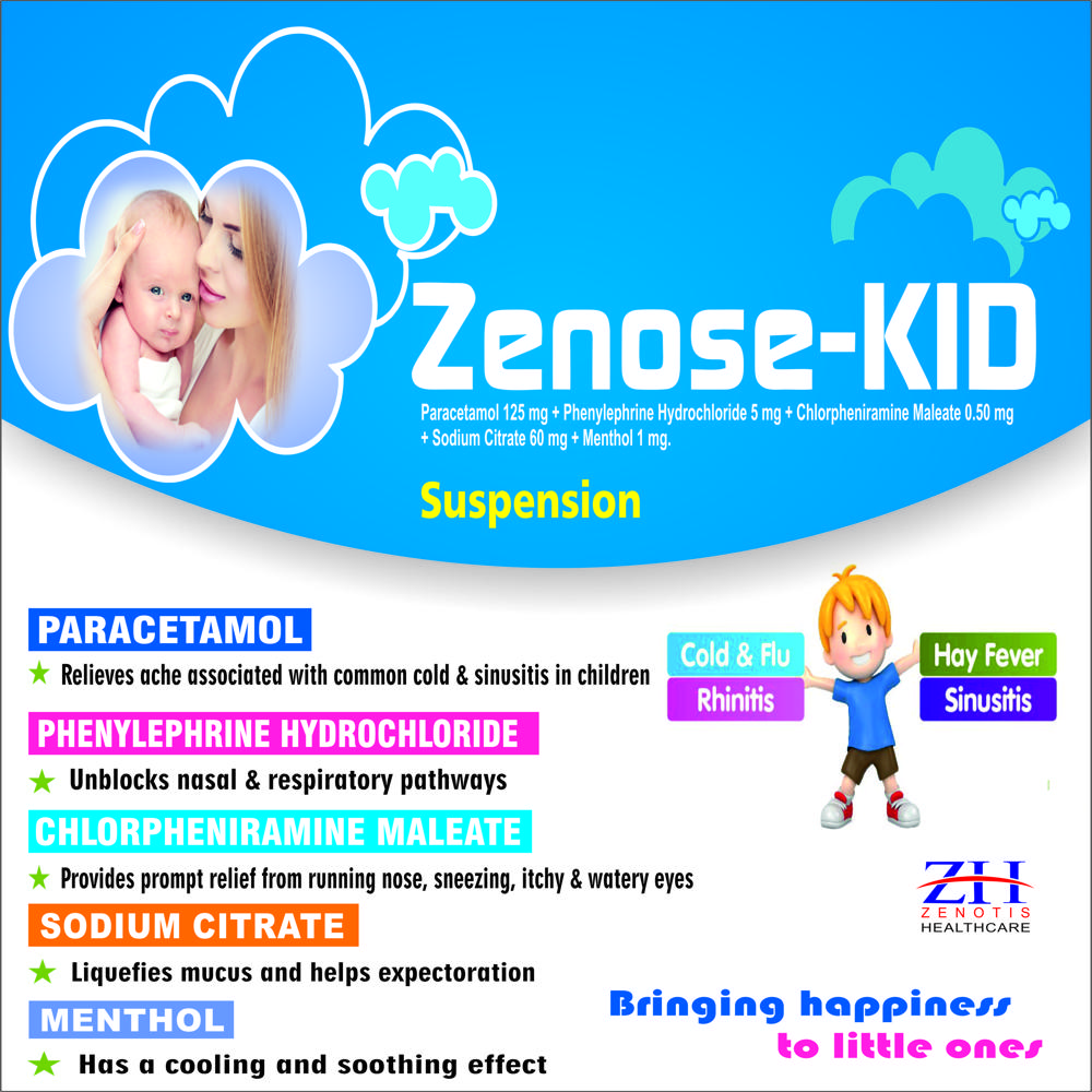 Paracetamol Chlorpheniramine Maleate Phenylephrine Sodium Citrate And Menthol Syrup