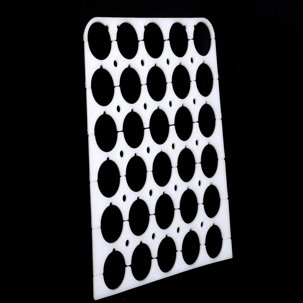 Duct Insulator Spacers - Virgin Grade Hdpe, 50mm Diameter, White/grey, Slip-fit Push-on | Corrosion Resistant, Uv Stable, Reusable