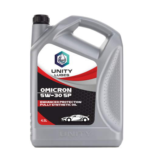Unity Omicron 5W-30 Sp Fully 4.5Ltr - Application: Automobile Engine Lubrication
