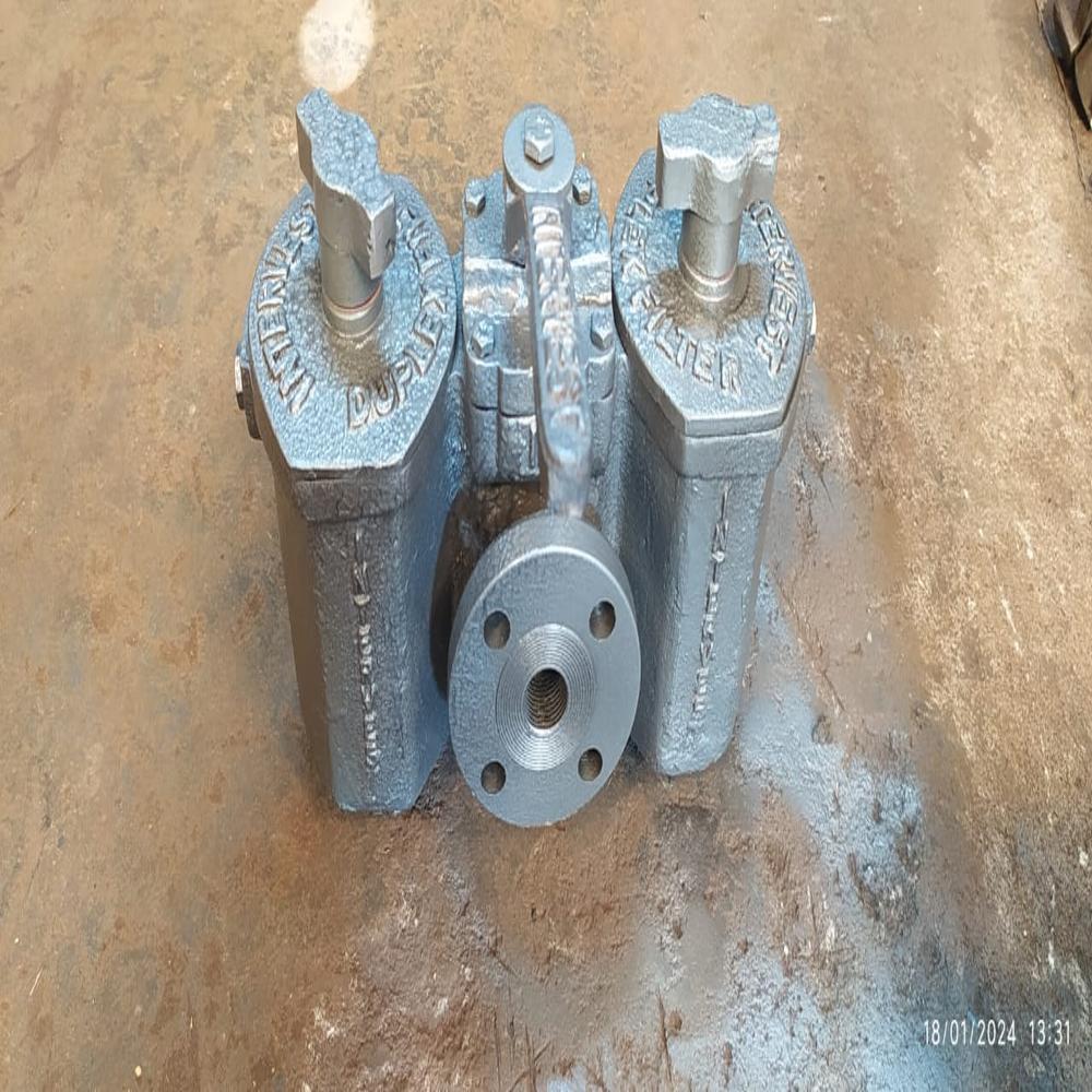 1inch Duplex Filter - Material: Cast Iron