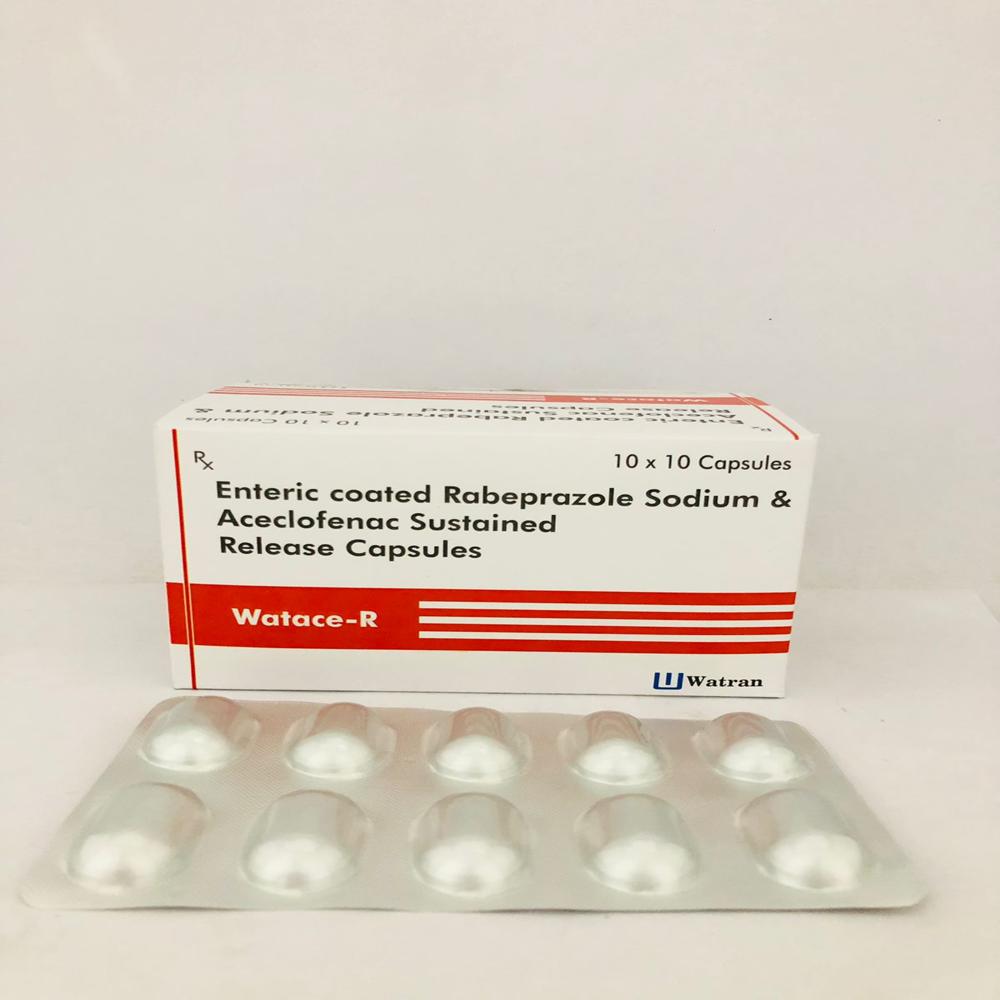  Aceclofenac 200mg + Rabeprazole 20mg Capsules