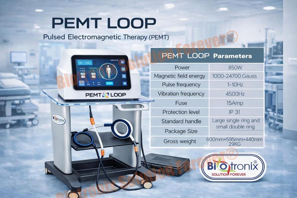 Digital PEMF Loop Therapy Device for Physiotherapy Treatment