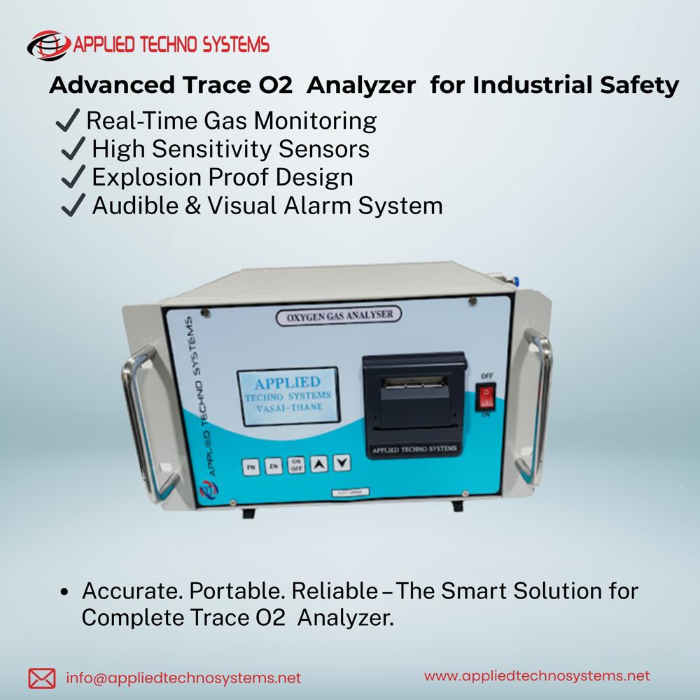 Oxygen Analyzer - Abs Plastic, 15x10x5 Cm, 2 Kg | 0-100% Measurement Range, ±1% Accuracy, 1s Response Time, 220v Power Supply
