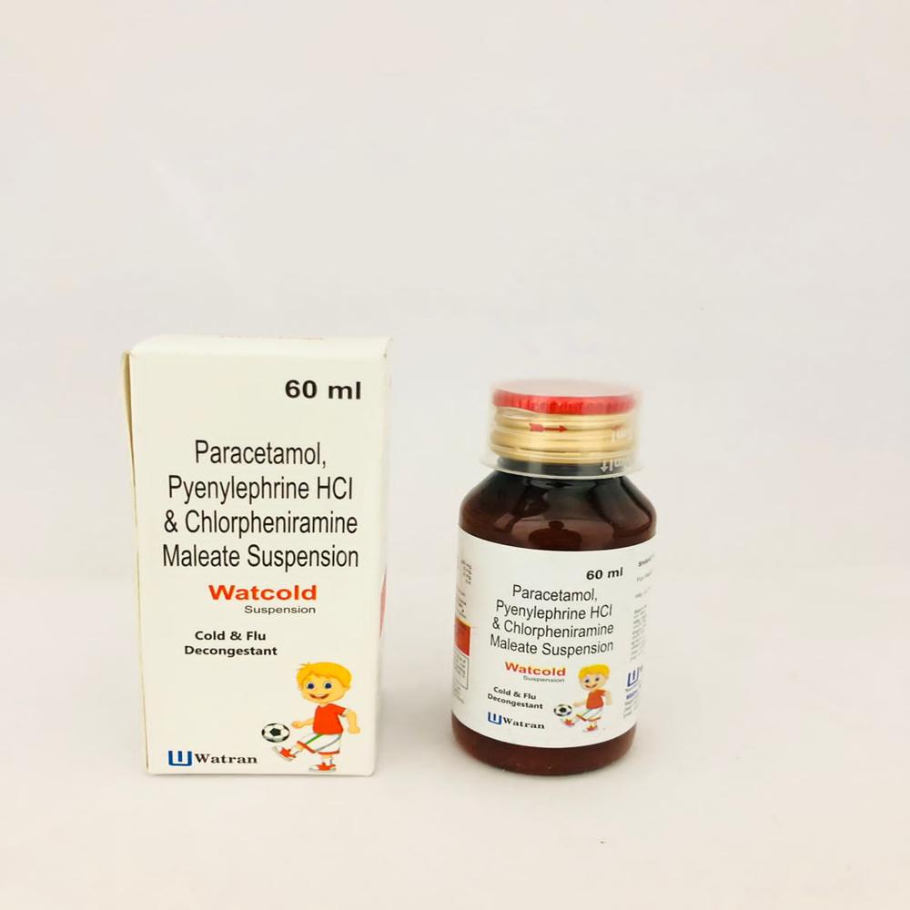 Paracetamol 250mg + Phenylephrine Hcl 5mg + Cpm 2mg - Brand Name: Watcold
