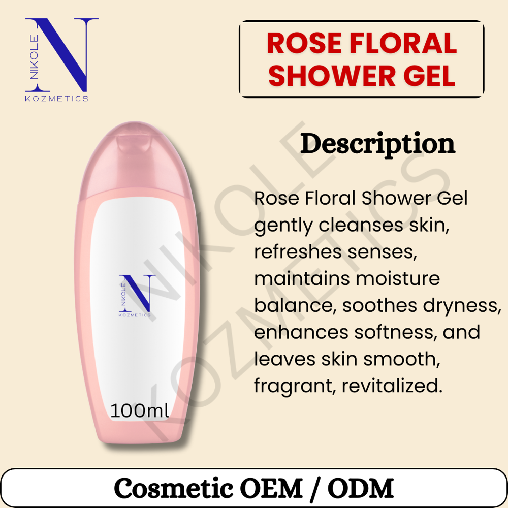 Rose Floral Shower Gel
