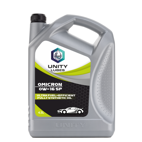 Unity Omicron 0W-16 Sn Semi 4.5Ltr - Application: Engine Lubrication