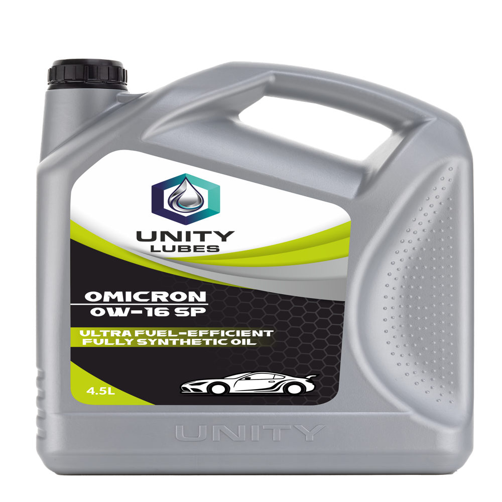 Unity Omicron 0w-16 Sn Semi 4.5ltr - Application: Engine Lubrication